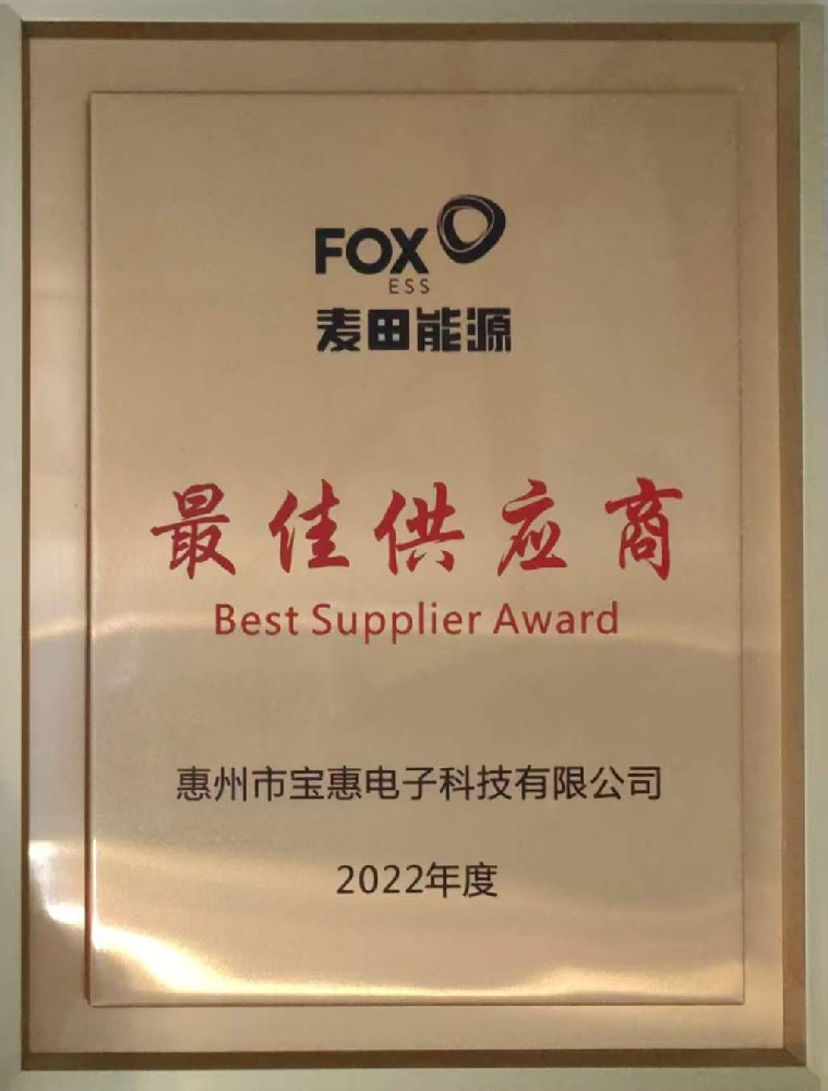 最佳供应商